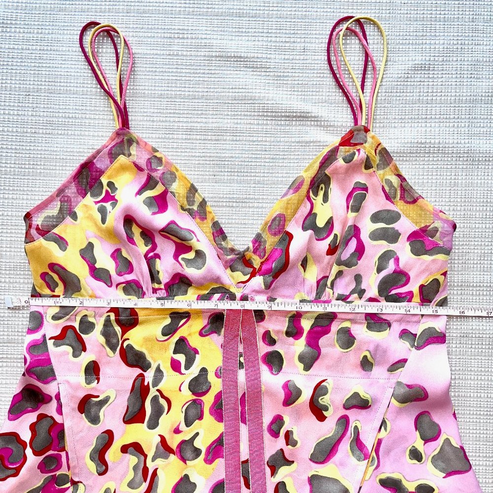 Vintage Babydoll Lace Trim Cami Diane von Furstenberg Silk Ladylike Femi… - Picture 11 of 15